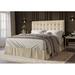 Wade Logan® Ambria Larry Queen Tufted Panel Bed Wood & /Upholstered/Metal & /Metal/Polyester | 47.6 H x 56.9 W x 79.7 D in | Wayfair