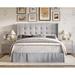 Lark Manor™ Aliviana Twin Tufted Platform Bed Upholstered/Velvet/Metal in Gray | 45.3 H x 56.9 W x 78.1 D in | Wayfair