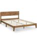 Loon Peak® Cloa King Platform Bed Wood in Brown | 34 H x 76 W x 80 D in | Wayfair 4D5E3066C0A24CAA96F82013C5372420