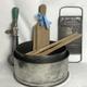 Vintage Bakeware Set - 2 cake tins - grater - butter pats - 2 wooden spoons - Whisk - Kitchenalia - Rustic - Prop - GC