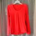 Athleta Tops | Athleta Chi Longsleeve Running Top Neon Coral - Small | Color: Pink/Red | Size: S