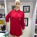 Ralph Lauren Tops | Lauren Ralph Lauren Red Silk Embroidered Crest Long Sleeve Button Down Shirt | Color: Red | Size: M