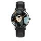 Cool One Eyed Female Pirate Watches Quartz Wristwatch Watches for Women Men Business Leisure Unisex Leather Wrist Watches