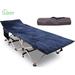 LGHM Folding Camping Cot, Cotton in Blue | 15 H x 28 W x 75 D in | Wayfair B08LVJH9HN