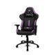 DRIFT GAMING Chair DR350 -DR350BV - Professional Gaming Chair, Kunstleder, 4D-Armlehnen, geräuscharme Rollen, Klasse 4-Kolben, Neigung, Lenden-/Halswirbelkissen, Farbe schwarz/violett