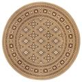 NORTHRUGS Nouristan Orientalischer Kurzflor Teppich Rund Sao Buchara - Runder Wohnzimmerteppich Modernes Design für Wohnzimmer Küche Flur Esszimmer Schlafzimmer - Berber, ø 160