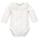 Pinokio Baby - Mädchen Bodysuit Long Sleeve Buttoned with Flounce Underwear, Ecru Charlotte Floral, 56 EU