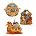 Set of 3 Nativity Adventure Wooden Christmas Ornaments 5.5"