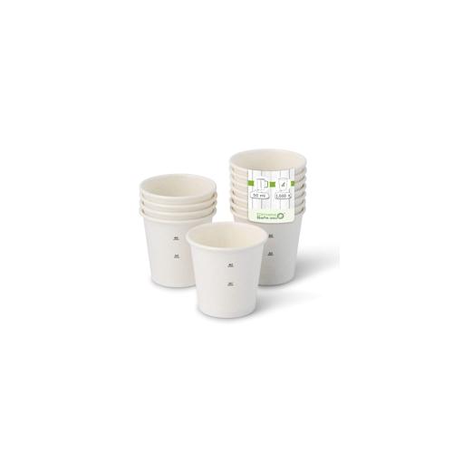 Pappbecher 50 ml / 2 oz, Ø 50 mm, weiß, 1000 St.