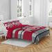 Ohio State Buckeyes Heathered Stripe 3-Piece Full/Queen Bed Set