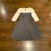 Kate Spade Dresses | Kate Spade Adette Dress Gray White Colorblock Pleated A-Line | Color: Gray | Size: 4