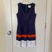 Kate Spade Dresses | Kate Spade Dress Size 6, Navy, Orange, White W Pockets And Decorative Belt | Color: Blue/Orange | Size: 6