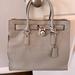 Michael Kors Bags | Michael Kors Silver Studded Large Tote | Color: Gray | Size: 14”X13”X6”