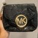 Michael Kors Bags | Michael Kors Purse Black & Gold Snake Skin | Color: Black/Gold | Size: Os