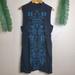 Free People Dresses | Free People Cut Out Blue Embroidered Dress | Color: Black/Blue | Size: Xs