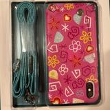 Disney Cell Phones & Accessories | Disney Tech Iphone X/Xs It’s A Small World Phone Case With Strap New In Box | Color: Green/Pink | Size: Os