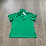 Adidas Tops | Adidas Women’s Short-Sleeve Golf Polo | Color: Green | Size: Xxl