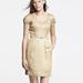 J. Crew Dresses | Jcrew Gold Jacquard Mini Dress Size 4 | Color: Gold | Size: 4