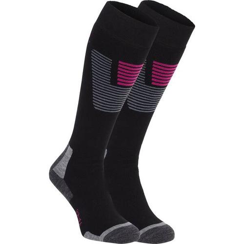 McKINLEY Herren Strumpf Denny 2-pack, Größe 36-38 in BLACK NIGHT/PINK DAR