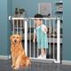 Extra Wide Pressure Mounted Baby Gate,Auto Close Pet Gate,Stair Gates for Baby and Dogs,Extendable Safety Gate,Pressure Fit Safety Gate,for Child,Stairs,Pets (196-203cm/77-80in)