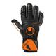 uhlsport Speed Contact Supersoft HN Halb-negativ Torwarthandschuhe Fußball schwarz/weiß/Fluo orange Größe 10.5