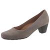 Pumps GABOR "ST.TROPEZ", Damen, Gr. 37, grau (taupe), Nubukleder, klassisch, Schuhe, Abendschuh, Festtagsschuh,Trichterabsatz, in klassischer Linie