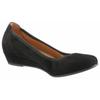 Pumps GABOR "KRETA", Damen, Gr. 41, schwarz, Ziegenveloursleder, unifarben, klassisch, Schuhe, Keilabsatz, Halbschuh, Schlupfschuh, in bequemer Weite G (= weit)