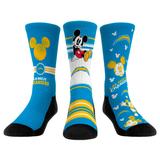 Rock Em Socks Los Angeles Chargers Disney Three-Pack Crew Set