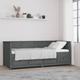 vidaXL Day Bed Grey 80x200 cm Solid Wood Pine