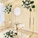 Everly Quinn 7FT Rectangular Backdrop Stand Arch For Wedding Flower Arrangements Decorations Metal | 83 H x 43 W x 16 D in | Wayfair