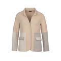 Clark Ross Alpaka-Colourblock-Blazer, 36 - Creme/Ecru/Grau, Damen, aus Wolle