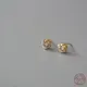 Boucles d'oreilles en forme de boule de cheveux coréens pour femmes en argent Sterling 925 plaqué