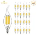 Genixgreen – ampoule bougie LED Vintage 6W forme C35 flamme E14 Base candélabre blanc chaud