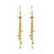 Boucles d'oreilles Vintage en or avec pompon à fil Long pour femme bijoux géométriques de mode