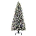 Vickerman 719244 - 7.5' x 46" Artificial Flocked Jackson Pine 750 Dura-Lit� Multi-Colored Mini Lights Christmas Tree (G225577LED)