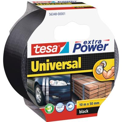 Universal 56348-00001-05 Gewebeklebeband ® extra Power Schwarz (l x b) 10 m x 50 mm 1 St. - Tesa Image