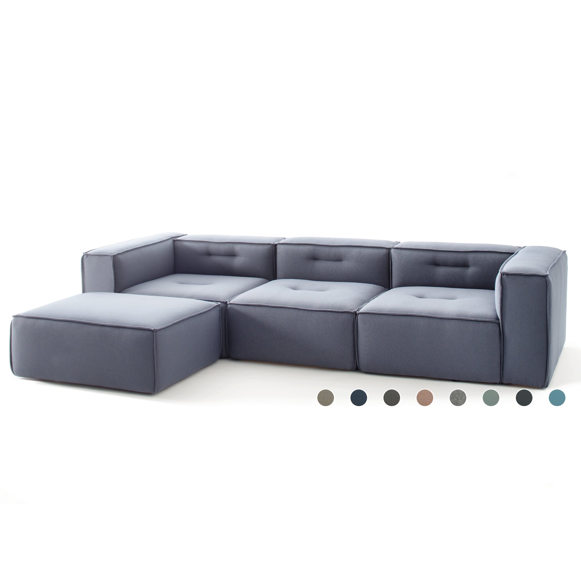 Sitting Bull »numberONE« 3-Sitzer + Hocker PG1 MIAMI 011 seablue