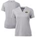 Women's Cutter & Buck Heather Gray Grambling Tigers Forge Blade V-Neck Top