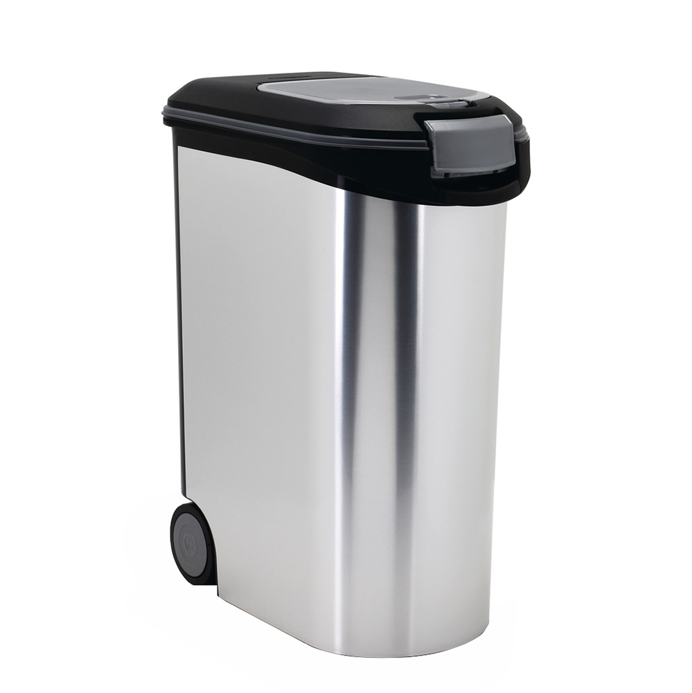 Conteneur à croquettes Curver Metallic pour chien - jusqu'à 20 kg de croquettes