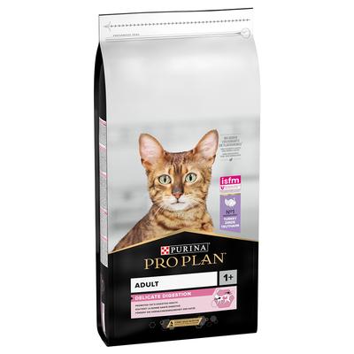 14kg Pro Plan Delicate riches en dinde - Croquettes pour chat