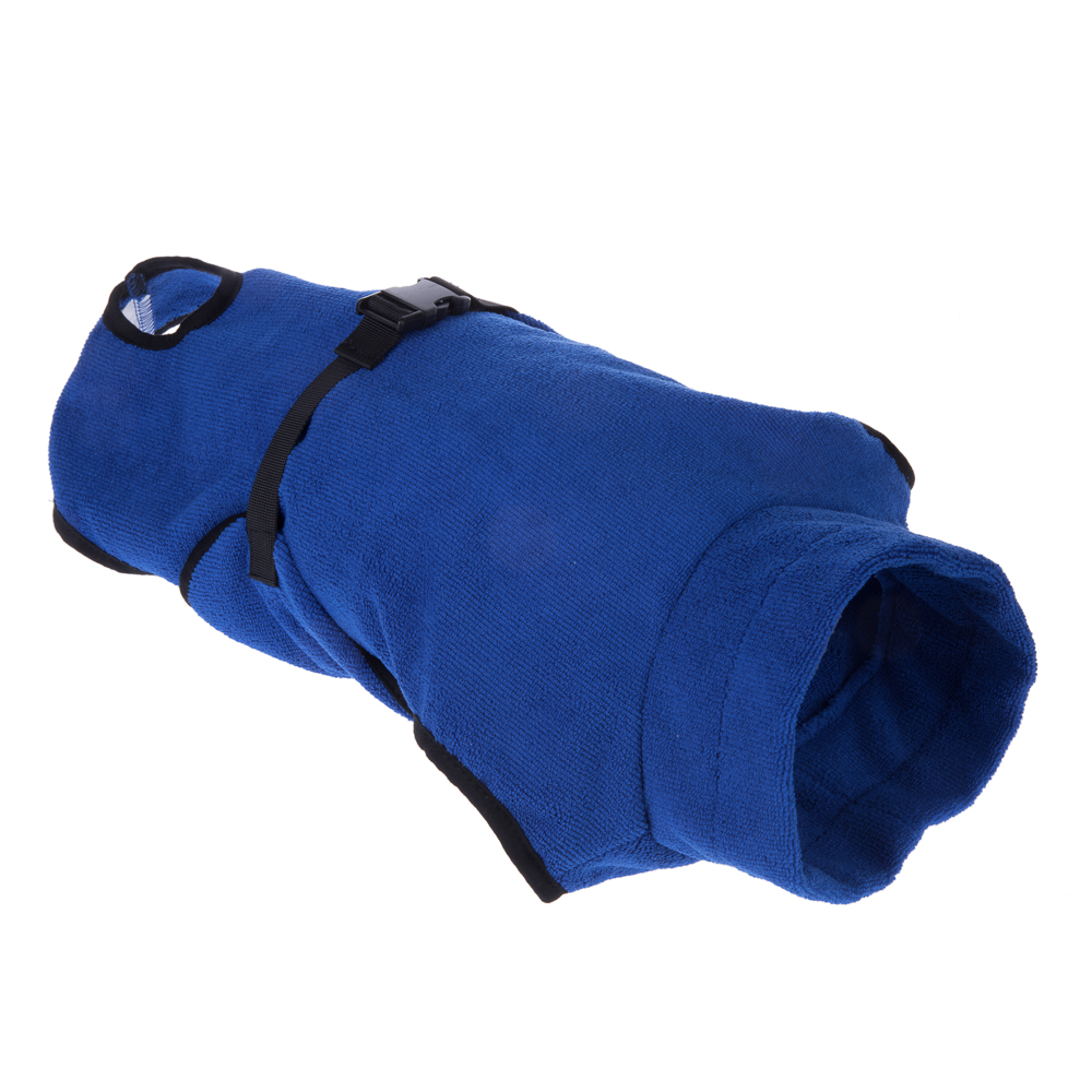 Peignoir en microfibre pour chien - taille S : longueur du dos 39 cm environ