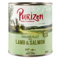 12x800g Purizon Adult agneau, saumon, pommes de terre, poires - Pâtée pour chien