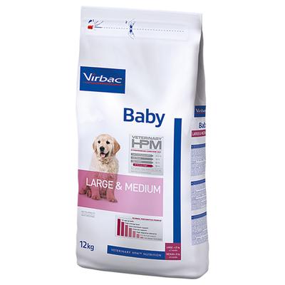 2x12kg Baby Large & Medium Virbac Veterinary HPM Dog - Croquettes pour chien