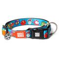 Collier Max & Molly Smart ID Little Monsters pour chien - taille M : tour de cou 34-55 cm, l 2 cm