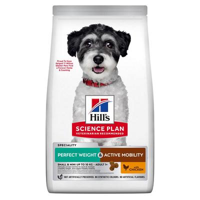2x6kg Adult Perfect Weight & Active Mobility Small & Mini poulet Hill's Science Plan - pour chien