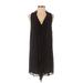 BCBGMAXAZRIA Cocktail Dress - Shift: Black Solid Dresses - Women's Size X-Small