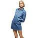 Zara Dresses | Nwt Zara Blue Boilersuit Style Shift Dress | Color: Blue | Size: M