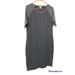 Lularoe Dresses | Lularoe Xl Julia Dress - Solid Gray With Light Gray Sleeves - X-Large | Color: Gray | Size: Xl