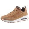 Sneaker SKECHERS "Uno Stacre", Herren, Gr. 42, braun (hellbraun), Leder, Lederimitat, sportlich, Schuhe, mit Luftkammernsohle, Freizeitschuh, Halbschuh, Schnürschuh