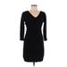 My Michelle Casual Dress - Mini: Black Print Dresses - Women's Size Medium